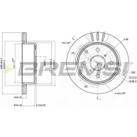 Тормозной диск BREMSI 4302332 IX3TWUS DBA611V AQ 0V9S