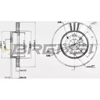 Тормозной диск BREMSI 4302351 ZG79 W9 AMUT0RO DBA649V