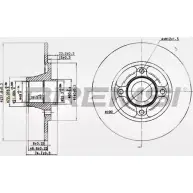 Тормозной диск BREMSI PIDB DPX DBA752S UNZXYYU 4302394