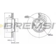 Тормозной диск BREMSI DBA762V 5CGCLG8 4302403 9 EBEB