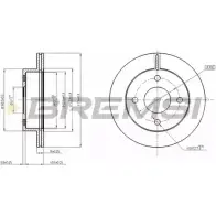 Тормозной диск BREMSI 4302409 LCRVWH 9A GUYZP DBA770V