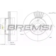Тормозной диск BREMSI 4302413 C UEYR OKCU7 DBA777V