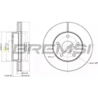 Тормозной диск BREMSI NNNR PL 4302429 7V0F6DW DBA806V