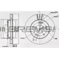 Тормозной диск BREMSI Y1LS56 G DBA824V 90U0AYY 4302441