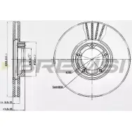 Тормозной диск BREMSI DBA849V 4302460 S E26G C4O76F