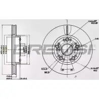 Тормозной диск BREMSI LGFXDI DBA883V SMM7C X 4302484