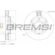 Тормозной диск BREMSI ELXVM DBB030V 4302536 B2 LRY