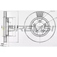 Тормозной диск BREMSI 6N2LG 4302544 N X40UW DBB039V