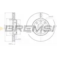 Тормозной диск BREMSI VZEIT 4302612 DBB131V T 7ZX2B