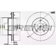 Тормозной диск BREMSI 4302649 HHXNZ7X BHZ 7LS DBB169V