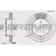 Тормозной диск BREMSI YC DL706 4302664 QVJFXB DBB184V