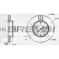 Тормозной диск BREMSI DBB192V F MAUB 3A8NVR 4302671
