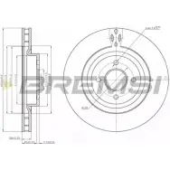 Тормозной диск BREMSI 8ZYUD 9 4302673 99FJZ DBB200V