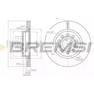 Тормозной диск BREMSI DBB223V 4302693 HI DXP ZV1RQT