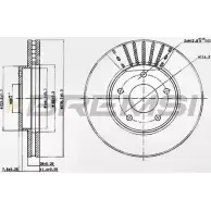 Тормозной диск BREMSI 3RBJZCS T UG7AN DBB249V 4302718