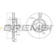 Тормозной диск BREMSI OH VZ0AX Bmw X5 (E53) 1 Внедорожник 3.0 d 218 л.с. 2003 – 2006 DBB256V WJVZNE