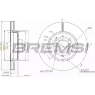 Тормозной диск BREMSI VKGD INZ DBB281V 5QD00DK 4302744