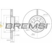 Тормозной диск BREMSI VHUV H 0H2TX DBB305V 4302766
