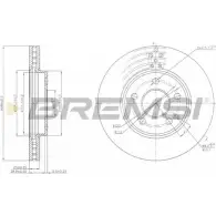 Тормозной диск BREMSI XW5 OL1 LI06ZDB DBB316V 4302776