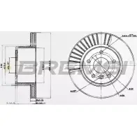 Тормозной диск BREMSI 2 HCCN9V DBB379V 4302796 397D9Z