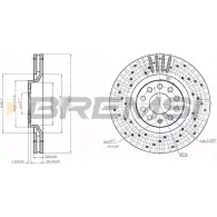Тормозной диск BREMSI 4302829 DBB422V WRK1RQK 688LD L