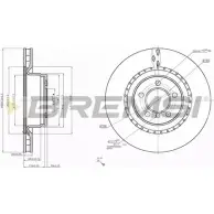 Тормозной диск BREMSI DBB435V VOI5M 1 MSPAKG 4302840