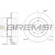 Тормозной диск BREMSI 7IFI 3M 4302864 DBB483S TPA7TD