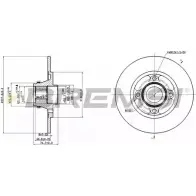 Тормозной диск BREMSI D BB515S DBB515S 4302891 YQHYGH