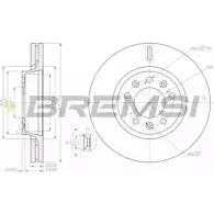 Тормозной диск BREMSI 4302970 MIYGO DBB601V H9K JRNQ