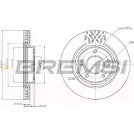 Тормозной диск BREMSI DBB659V 4303028 2X9T9 M6RVXI 1