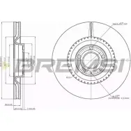 Тормозной диск BREMSI U9DW V 4303030 BW4GCA DBB661V