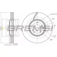 Тормозной диск BREMSI O4C69RE J MXB5 DBB670V 4303039