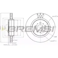 Тормозной диск BREMSI 27Y6VV7 4303050 5 WNVMKH DBB683V