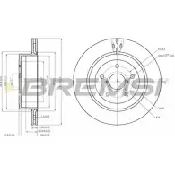 Тормозной диск BREMSI 7B1UPO DBB751V 4303101 WY 2GS1P