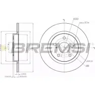 Тормозной диск BREMSI LFKH8VI M FDBBS DBB755S 4303103