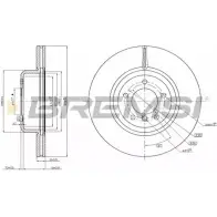 Тормозной диск BREMSI 4303133 7YPHW DBB811V XP 4K3VT