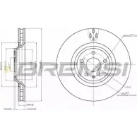 Тормозной диск BREMSI 4303146 DBB847V Q19N C76 8OQSF4Q