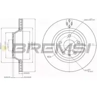 Тормозной диск BREMSI EZ40DE 9W YRSRW 4303148 DBB849V