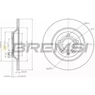 Тормозной диск BREMSI 4303149 52P D7 MY7RCIM DBB850S