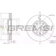 Тормозной диск BREMSI 4303193 YQ4IPR V KMDR DBB956V