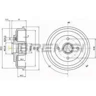 Тормозной барабан BREMSI F0U22F D R5591 DR5591 4303251