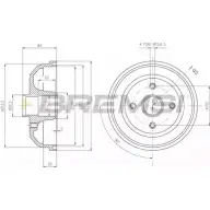 Тормозной барабан BREMSI DR5600 DTV2A L1 5BHG 4303254