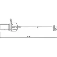 Датчик износа тормозных колодок BREMSI WI0647 Audi A4 (B5) 1 1994 – 2000 O 8ENC L8CO7K