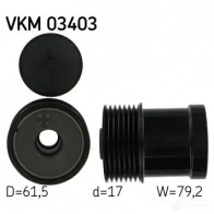 Обгонная муфта генератора SKF SCTD4Y9 Ford Transit 6 (FD) Автобус 2.4 DI RWD (FB. FC. FA) 120 л.с. 2000 – 2006 VKN 350 VKM 03403