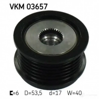 Обгонная муфта генератора SKF TJH HX VKM 03657 7316576095887 Ford Fiesta 6 (CB1, CCN) Хэтчбек 1.6 TDCi 75 л.с. 2008 – 2025