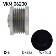 Обгонная муфта генератора SKF TDP6IY 594585 VKM 06200 VKN 350 - Изображение 2