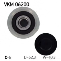 Обгонная муфта генератора SKF TDP6IY 594585 VKM 06200 VKN 350 - Изображение 3
