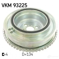 Шкив коленвала SKF Fiat Panda (169) 2 Хэтчбек 1.2 (169AxF2A. 169AxF1A) 69 л.с. 2010 – 2013 7316575571337 A W3WM VKM 93225