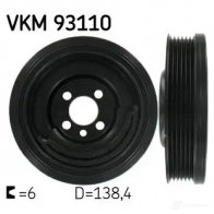 Шкив коленвала SKF V EYL81D 7316574361533 VKM 93110 Volkswagen Polo (9A4, 9A2, 9N2) 4 Седан 1.4 TDI 75 л.с. 2003 – 2024