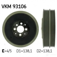 Шкив коленвала SKF O8BNZ G VKM 93106 7316575055042 595932